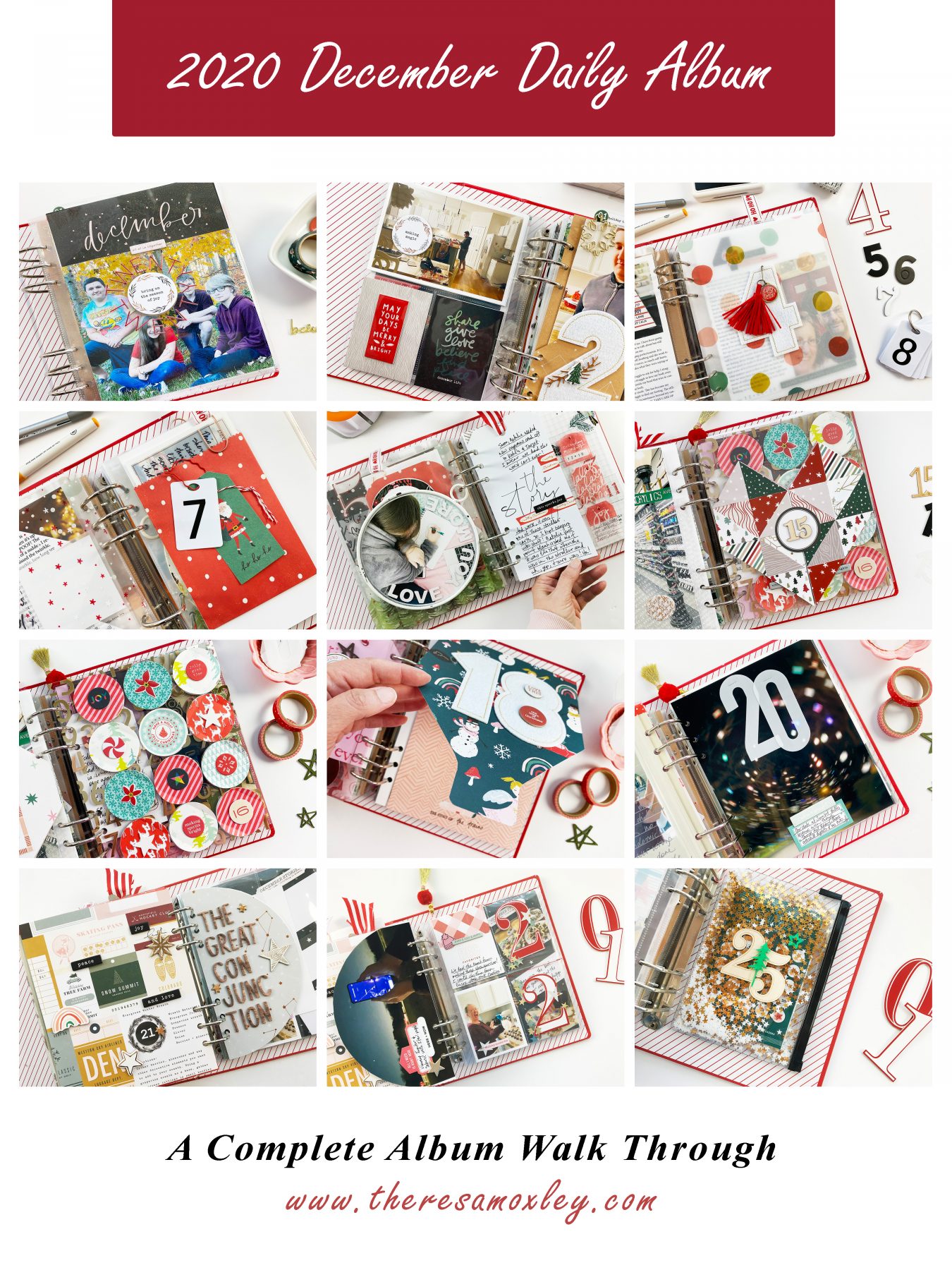 December Daily 2020 | Completed Album Walk Through