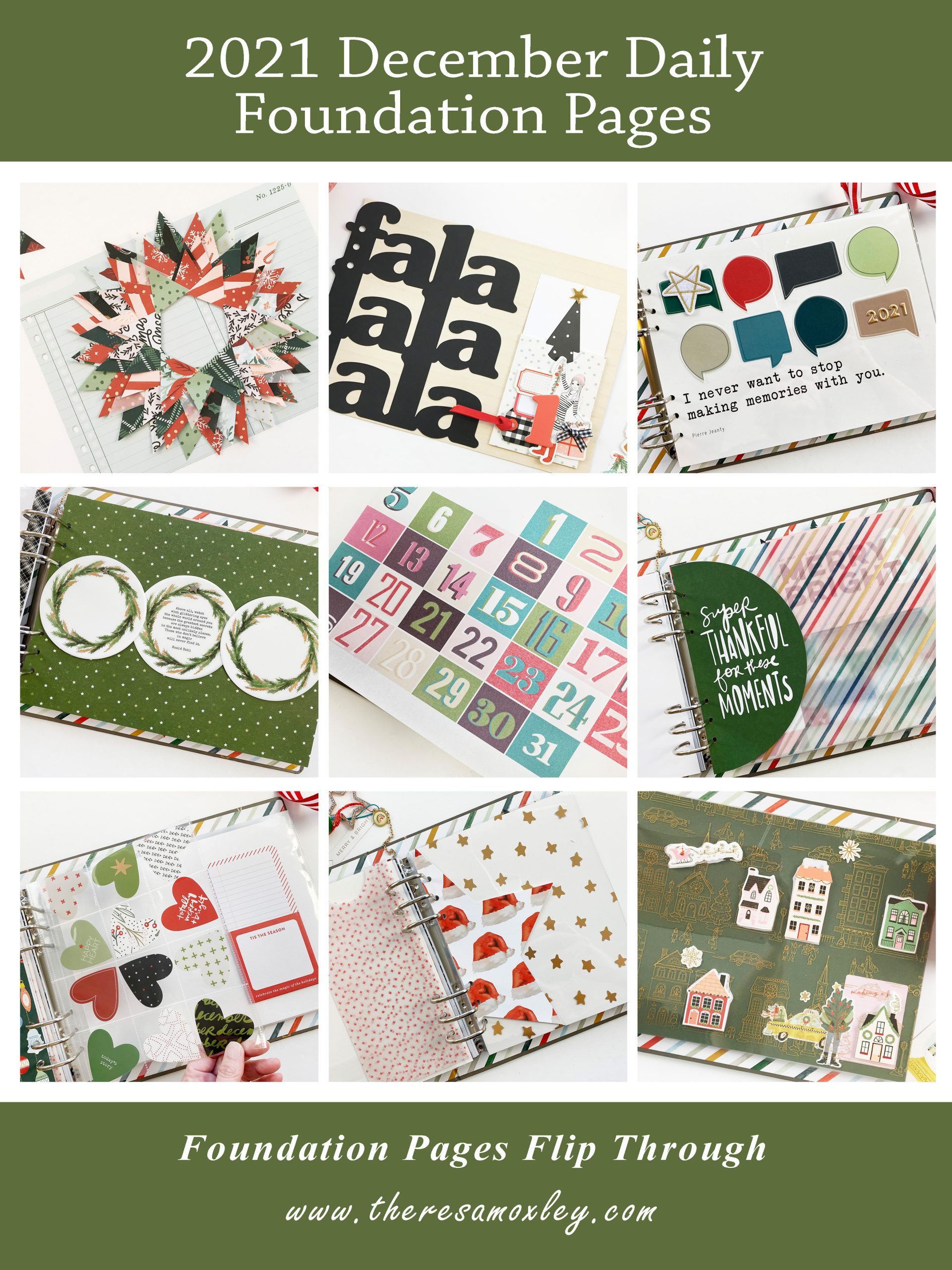 December Daily 2021 | Foundation Pages Flip Through