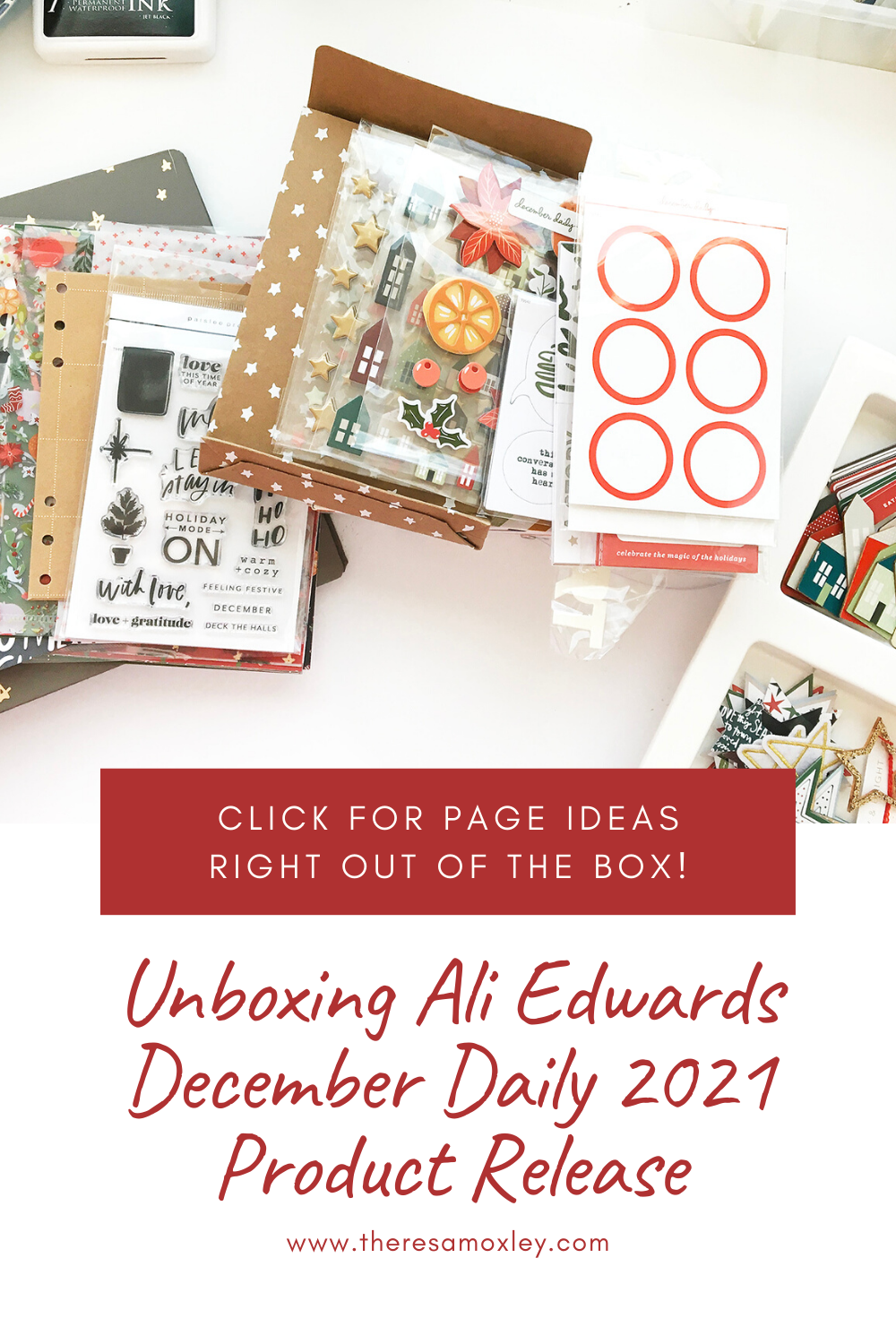 December Daily 2021 Ali Edwards Unboxing