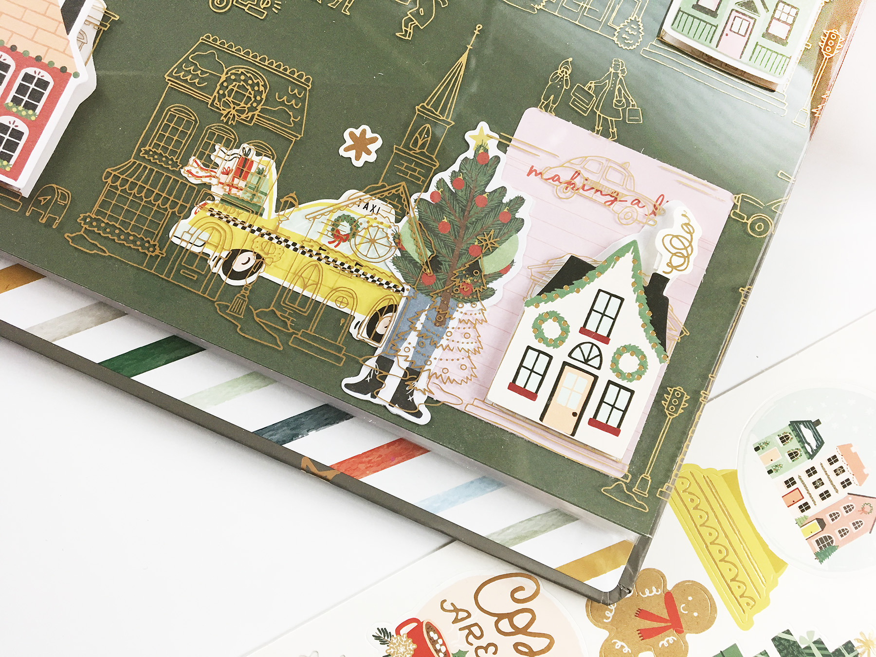 December Daily 2021 Foundation Pages ft Crate Paper Busy Sidewalks