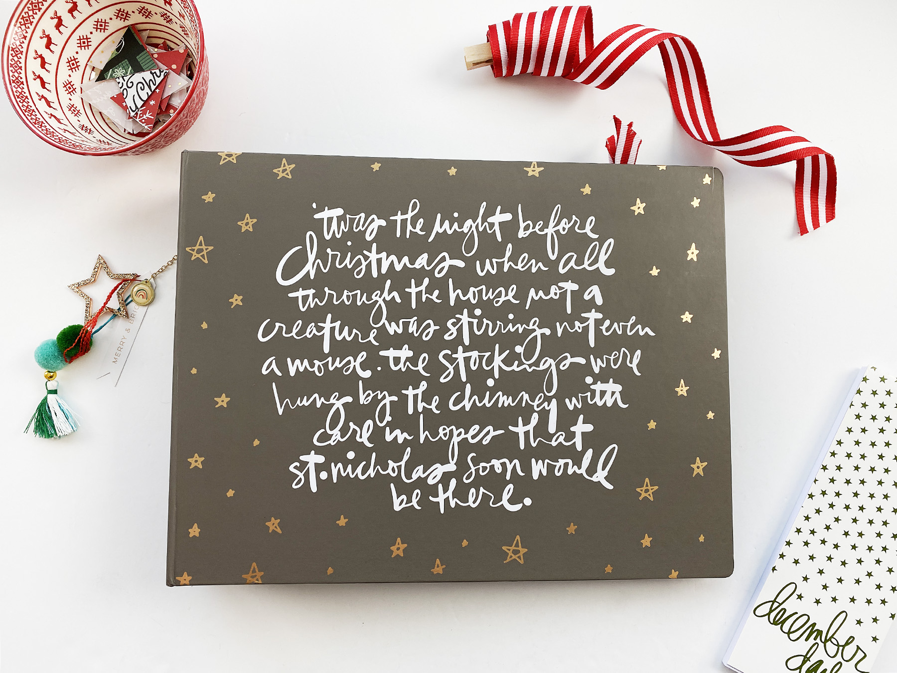 December Daily 2021 Embellishing The Cover | Ali Edwards 10x8 Album