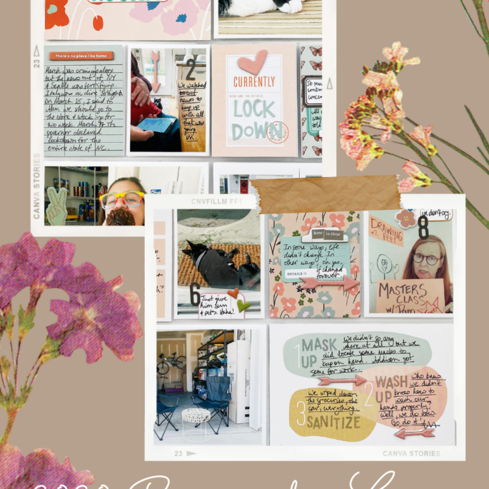 Project Life March 2020 Monthly Layout Ft Studio Calico