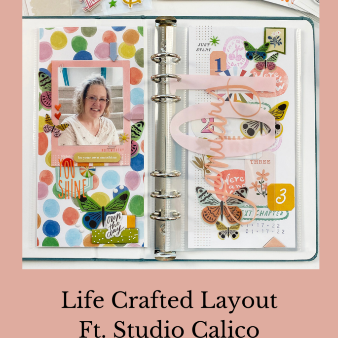 Travelers Notebook Layout by Theresa Moxley | You Shine Ft Studio Calico New Chapter