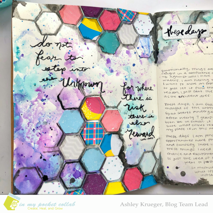 IMP Design Team Ashley Krueger | These Days Art Journal Page