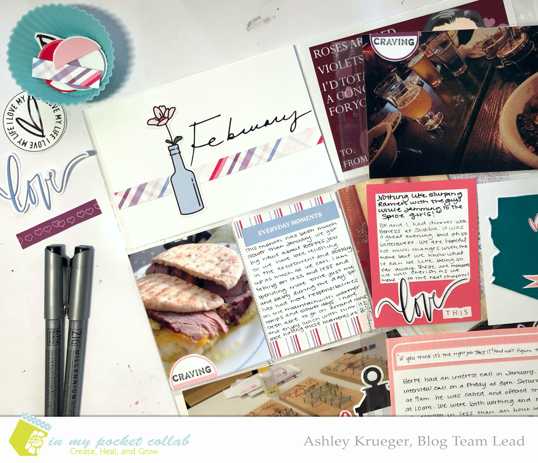 IMP Design Team Ashley Krueger | February Pocket Pages