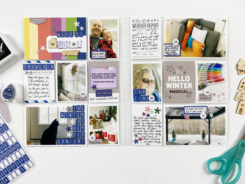 Theresa Moxley | Project Life 2022 January Week 01 Layout