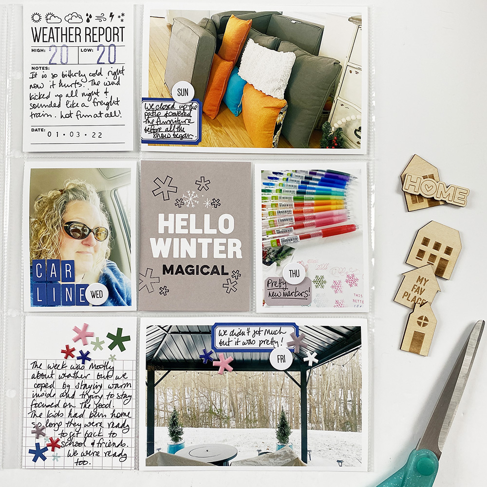Theresa Moxley | Project Life 2022 January Week 01 Layout