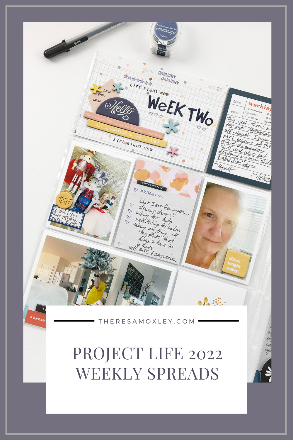 Theresa Moxley | 2022 Project Life Week 02 ft Studio Calico Documenter Kits