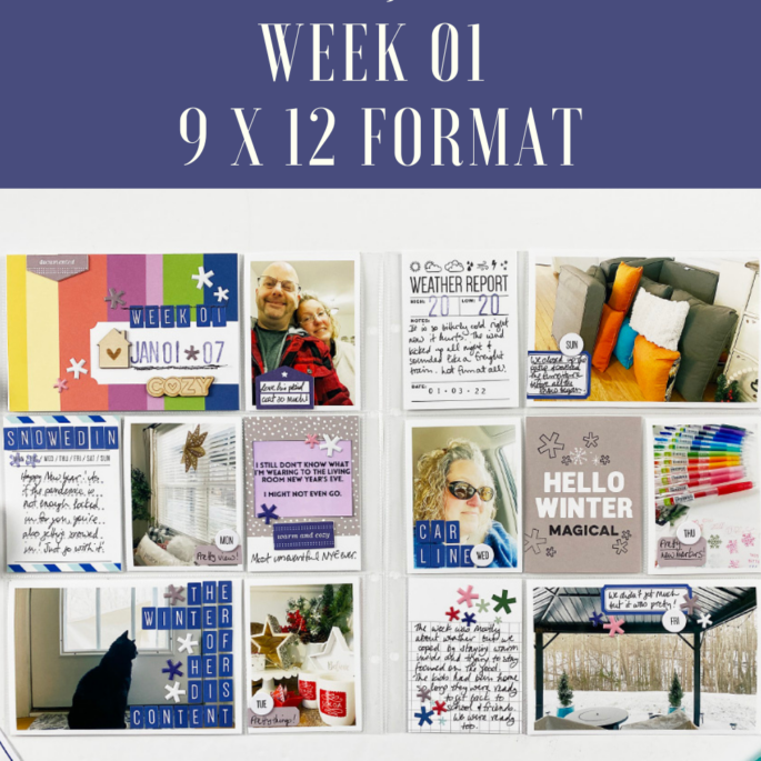 Theresa Moxley | Project Life 2022 January Week 01 Layout