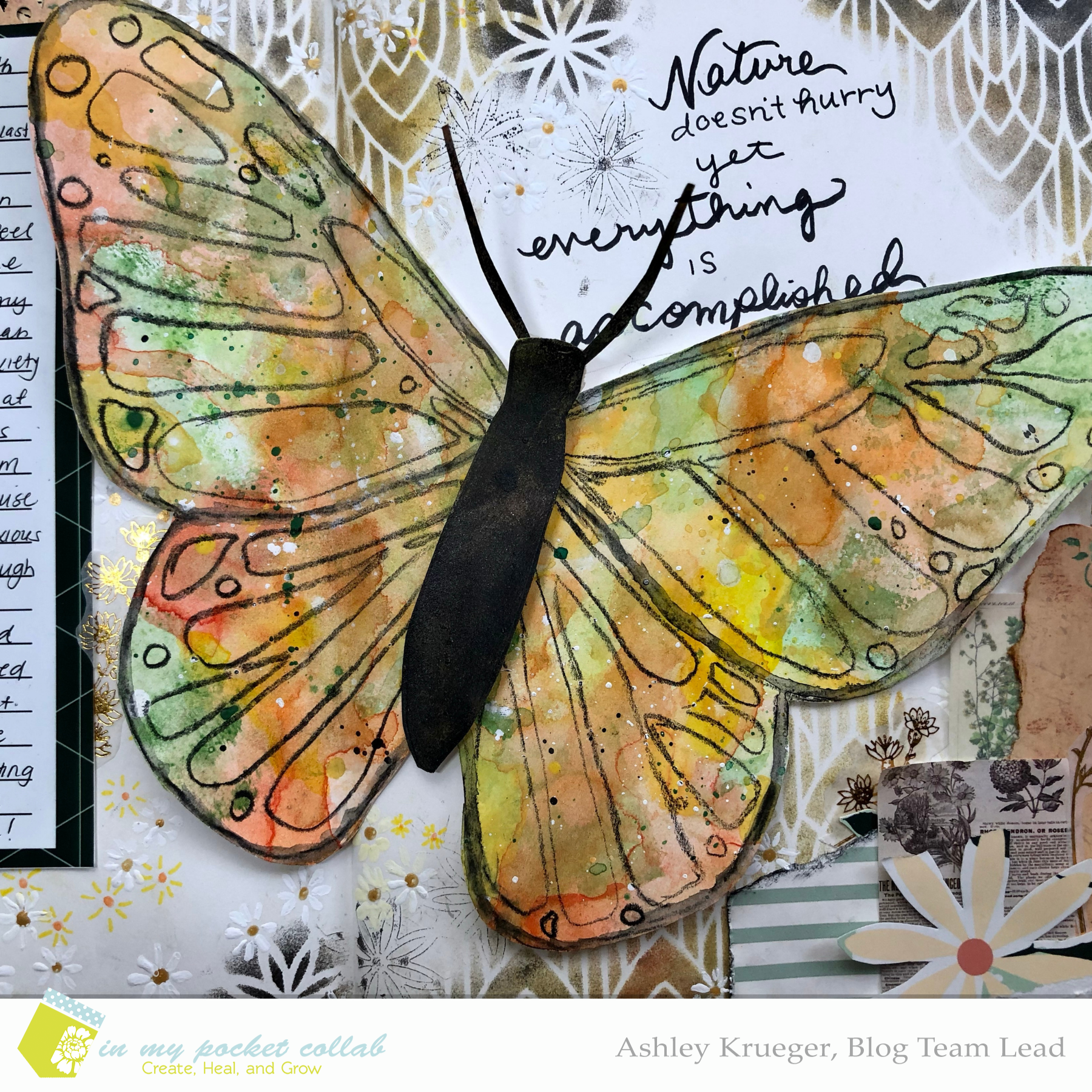 IMP Design Team Ashley Krueger | Hurry Art Journal Page