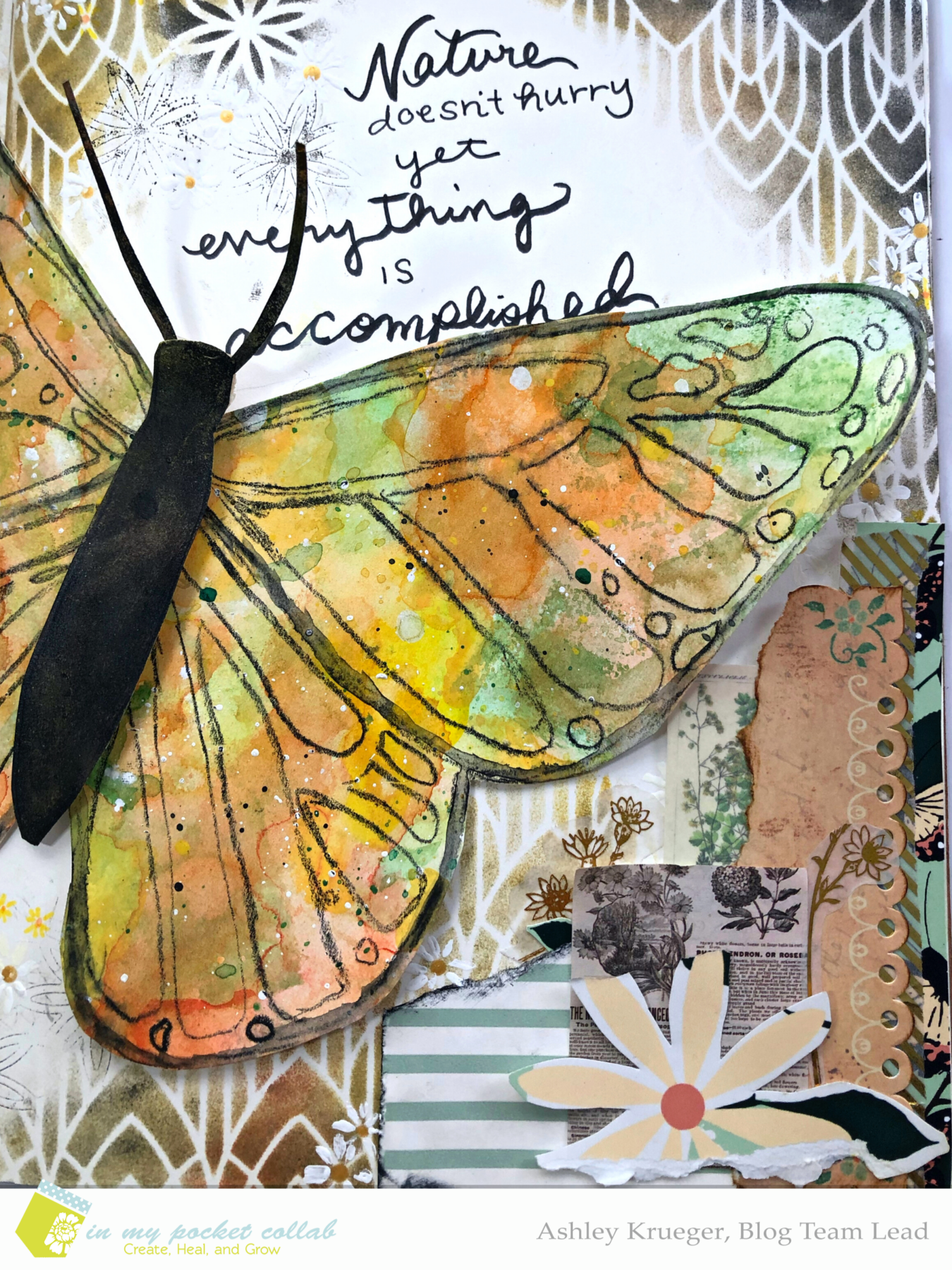 IMP Design Team Ashley Krueger | Hurry Art Journal Page