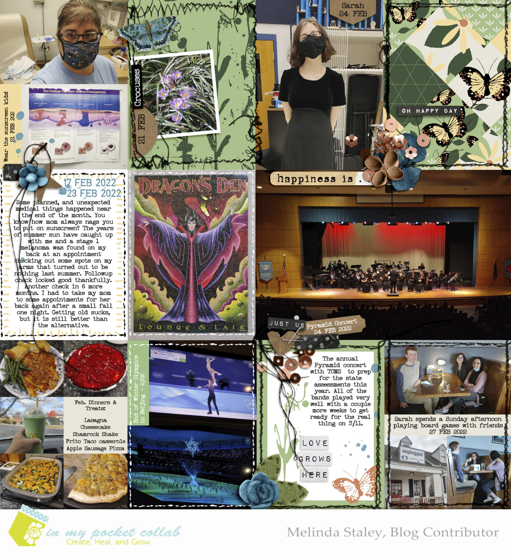 IMP Spring Blog Team Melinda Staley | February pages