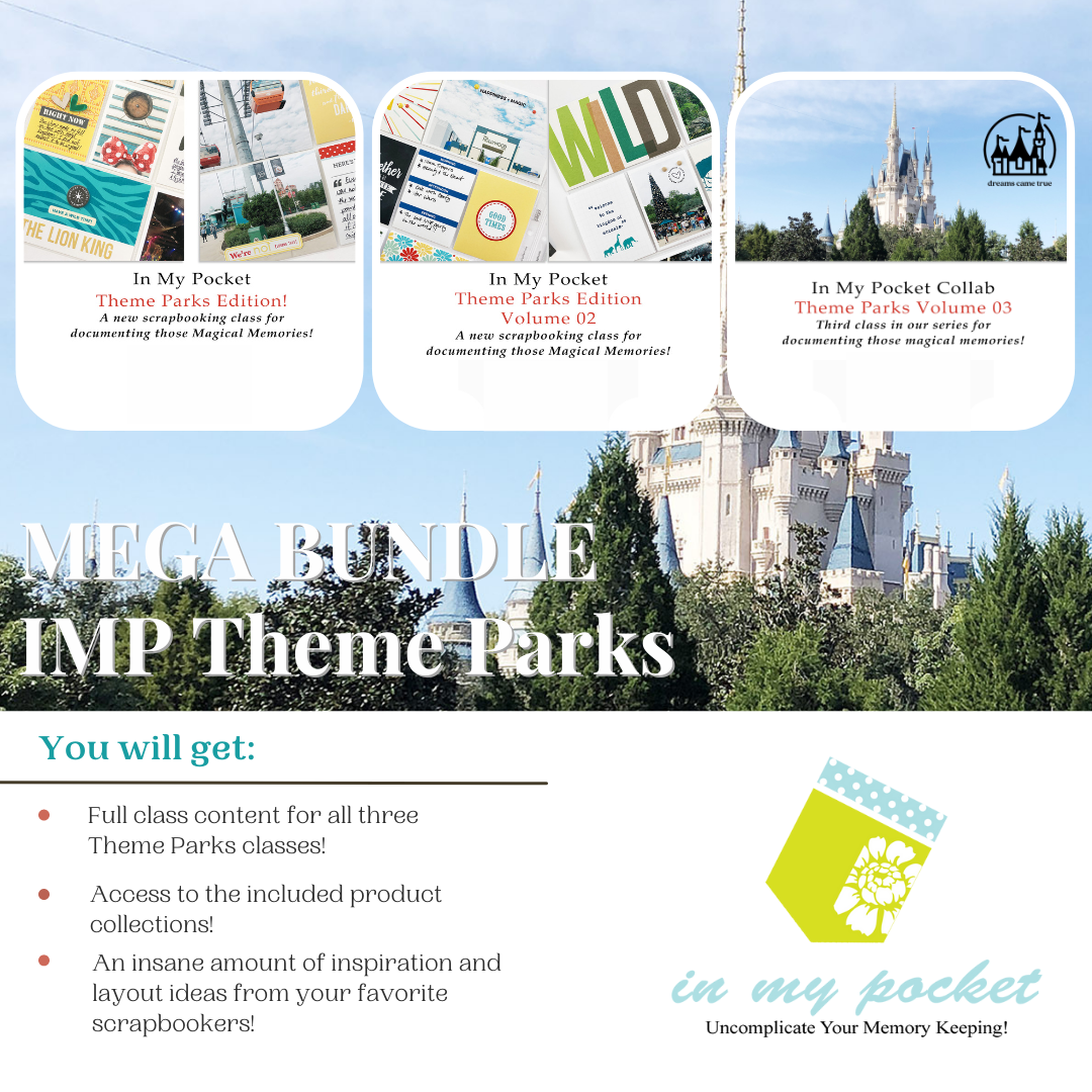 Mega Bundle: In My Pocket Theme Parks Volumes 01 02 and 03 Memory Keeping Class
