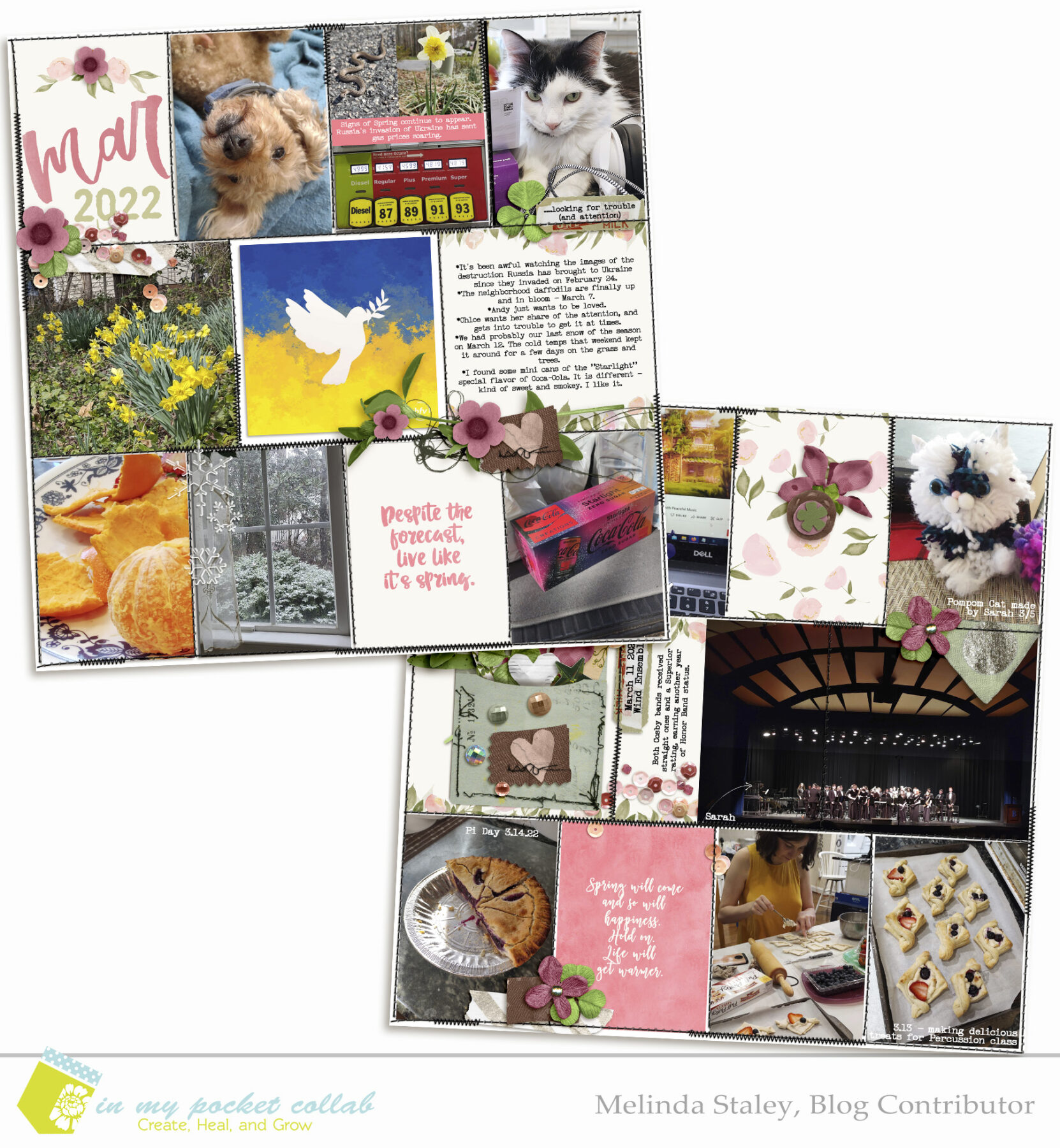 IMP Design Team Melinda Staley | March Pages, Part 1