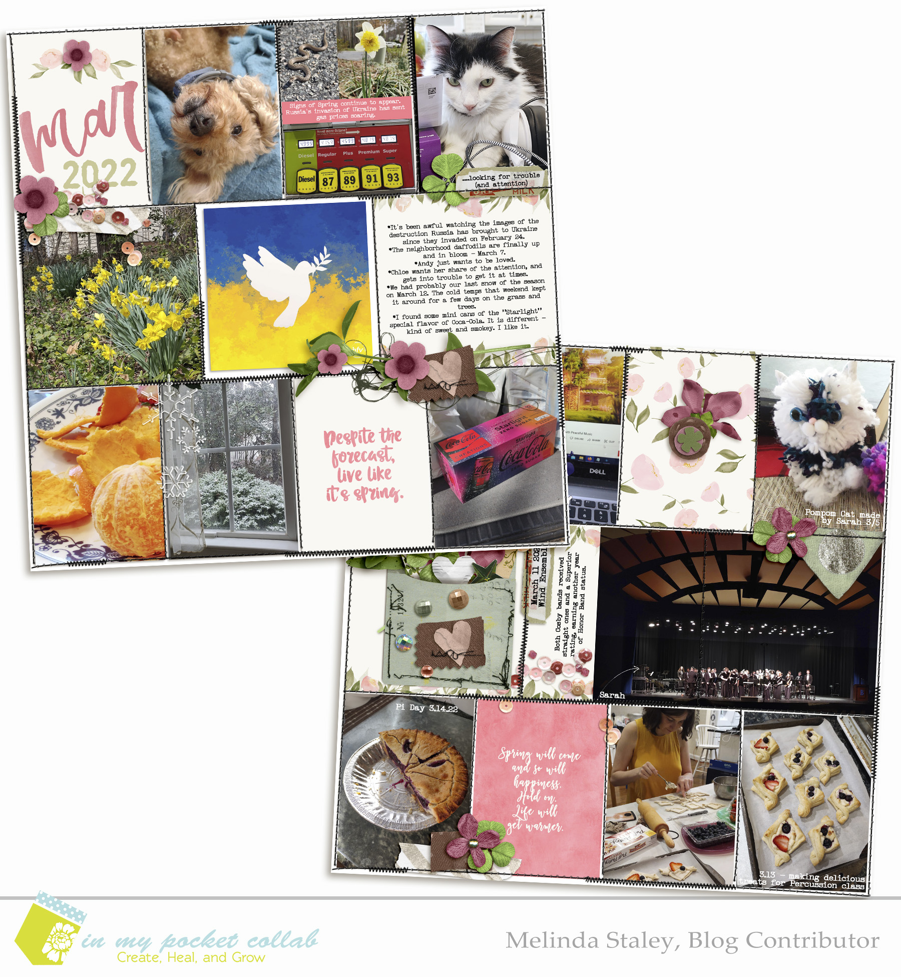 IMP Design Team Melinda Staley | March Pages, Part 1