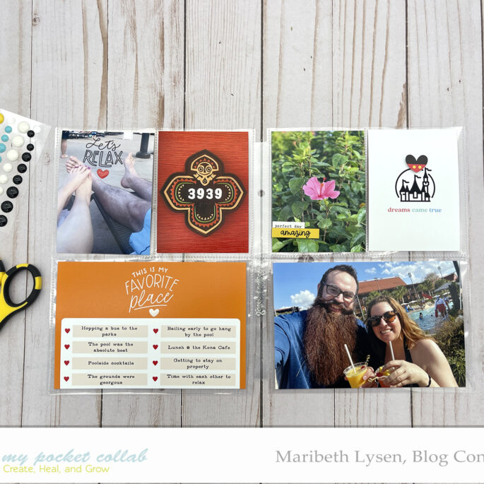 IMP Design Team Maribeth Lysen | Disney Travel Album Hybrid Pocket Pages
