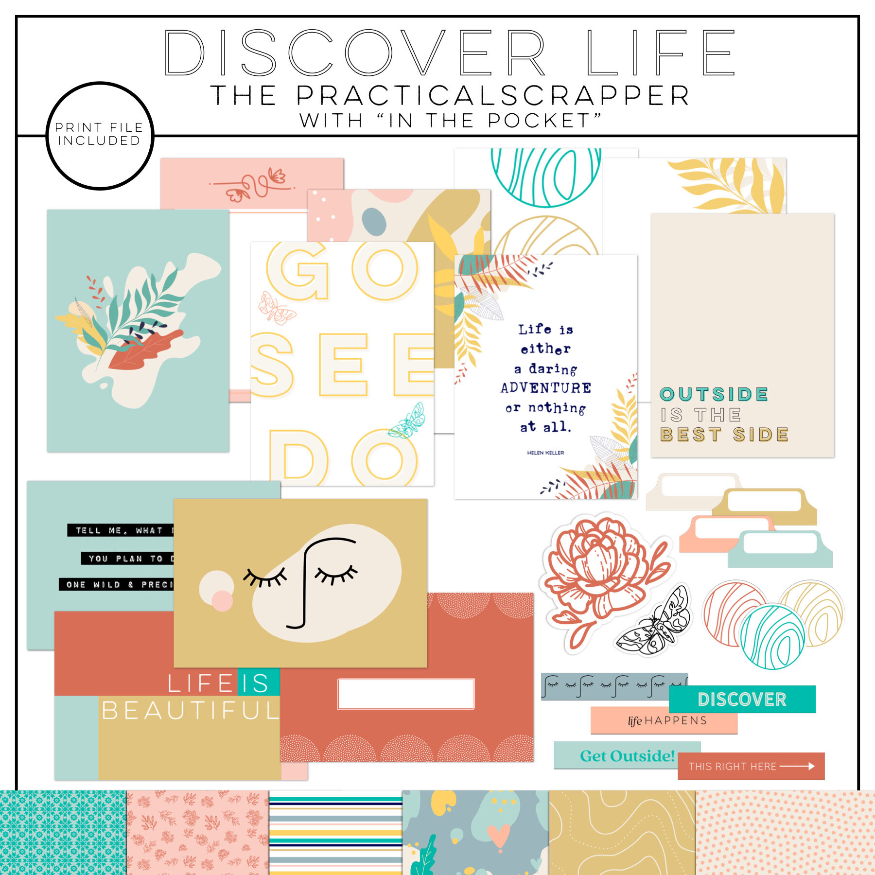The Practical Scrapper Discover Life Digital Kit