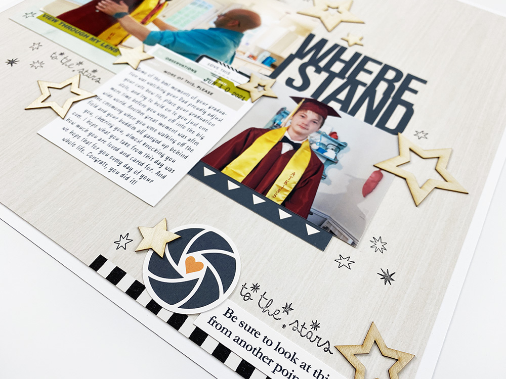 Sahlin Studio Design Team | Hybrid Layout For Addison's Graduation