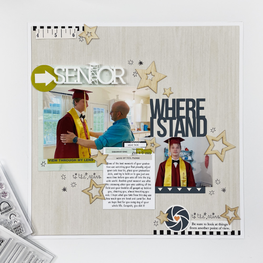 Sahlin Studio Design Team | Hybrid Layout For Addison's Graduation