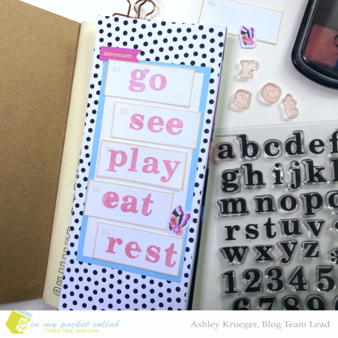 IMP Design Team Ashley Krueger | Little Summer Joy Traveler’s Notebook