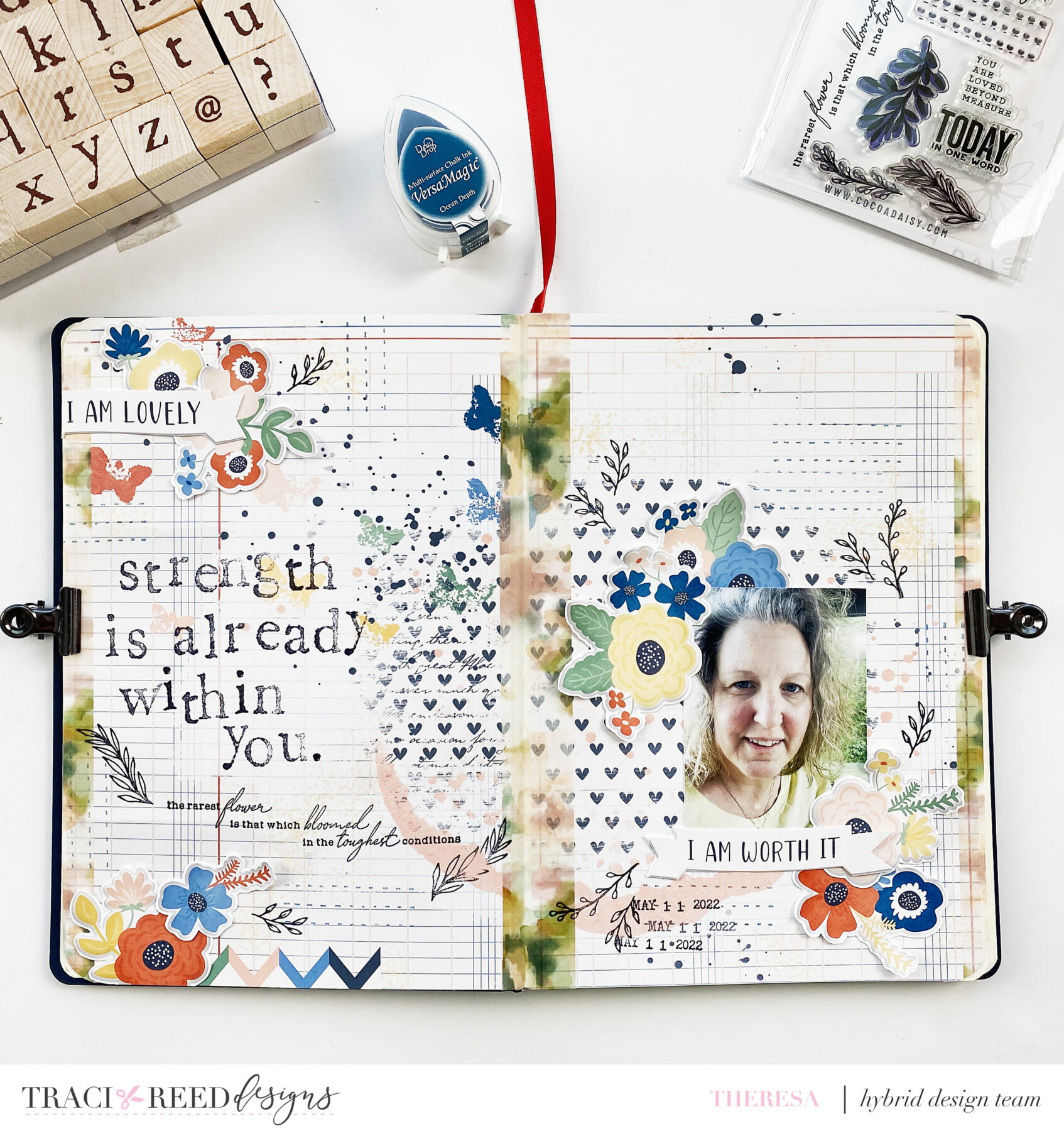 Theresa Moxley | Traci Reed CT May '22 Scrapbook Layouts