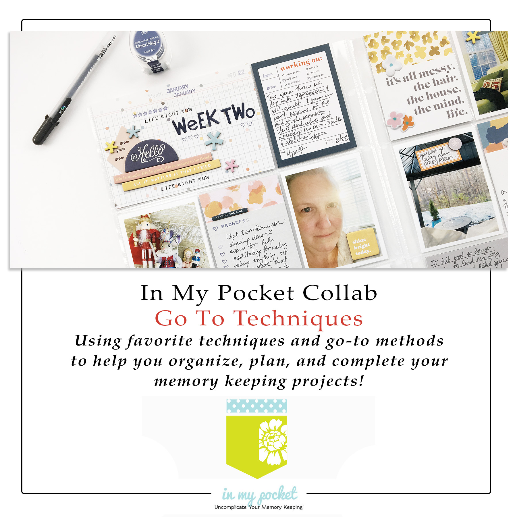 In My Pocket Collab Go To Techniques Memory Keeping Class