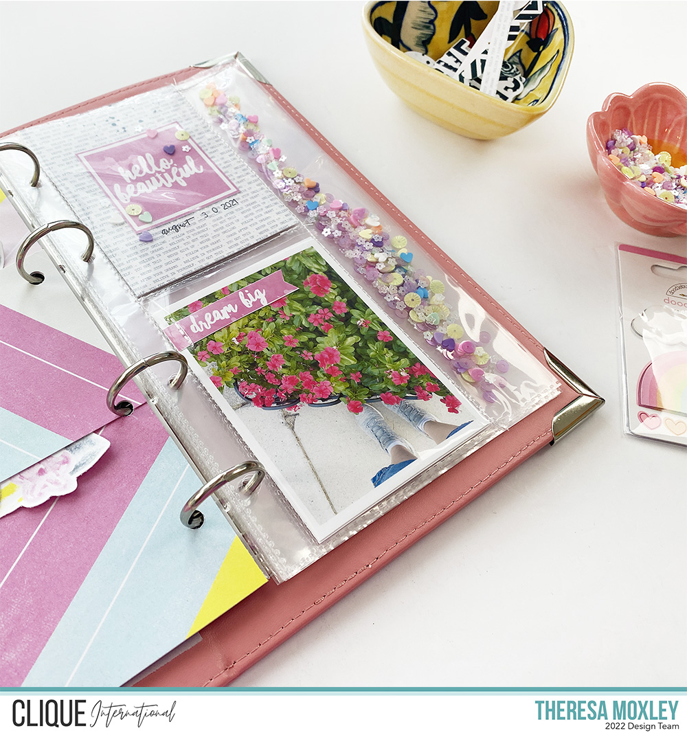 Clique Kits Creative Team Travelers Notebook Layout ft Here Comes the Sun