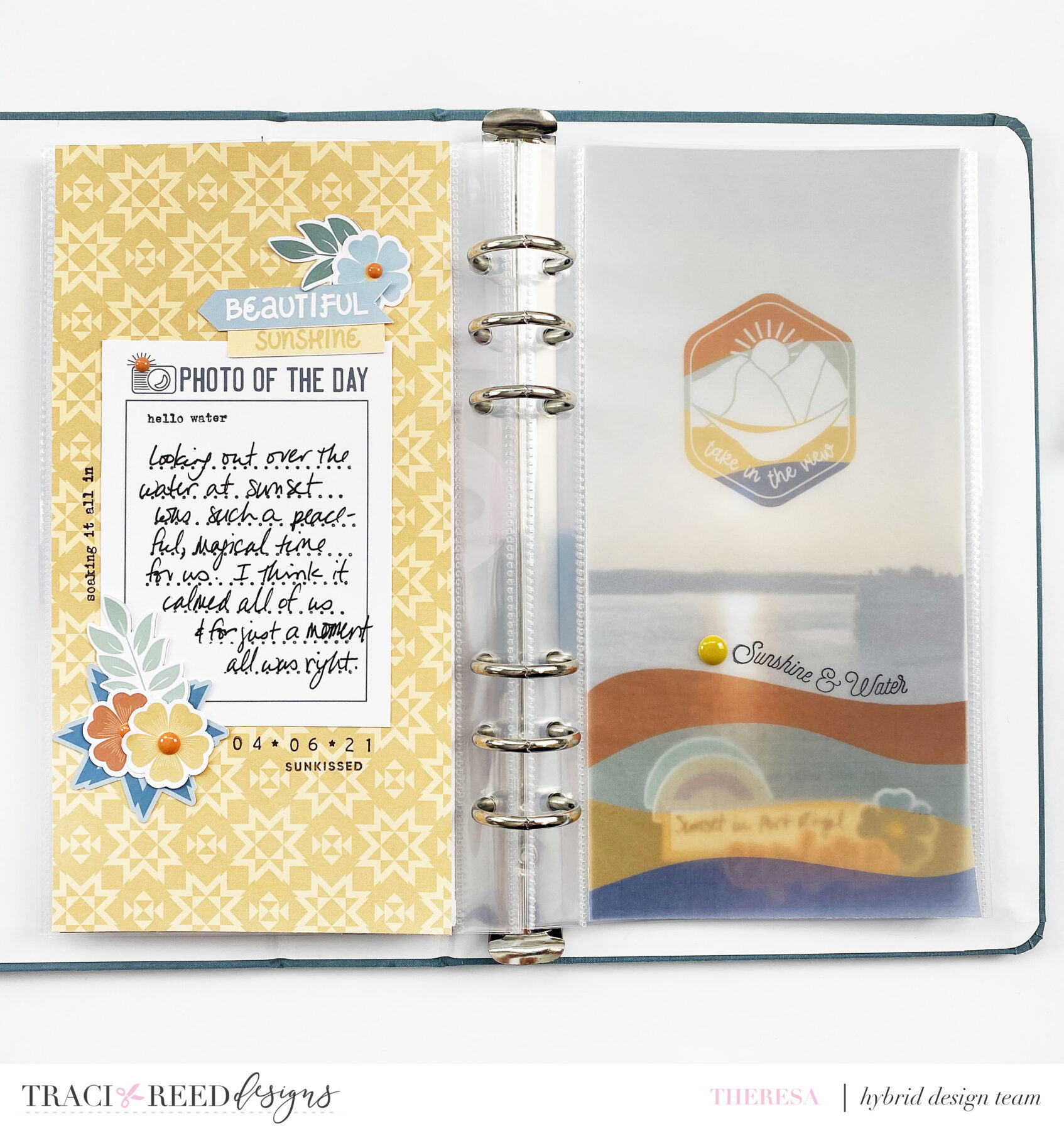 Traci Reed Designs CT Summer Camp Traveler's Notebook Layout