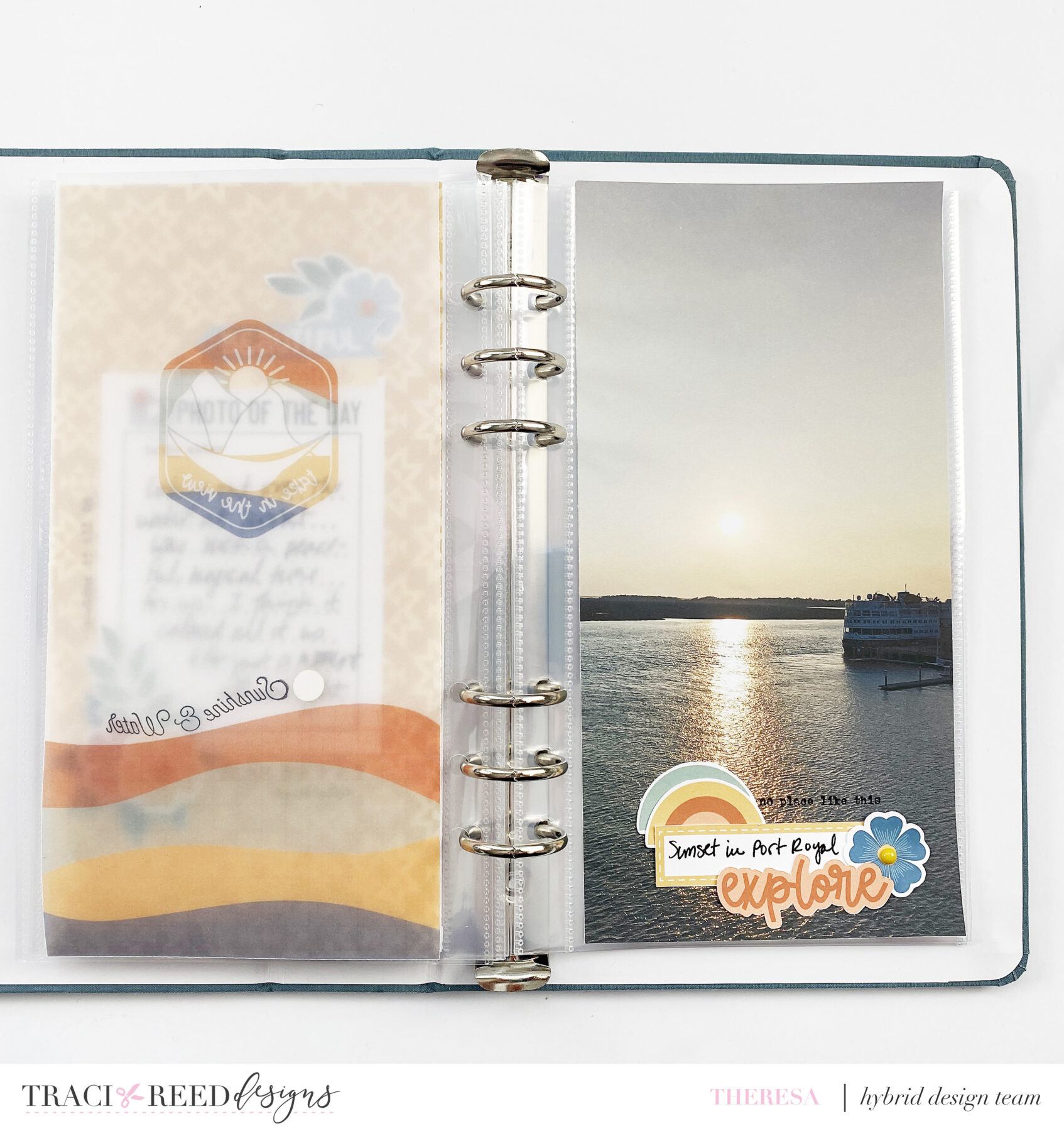 Traci Reed Designs CT Summer Camp Traveler's Notebook Layout