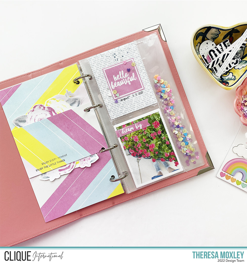 Clique Kits Creative Team Travelers Notebook Layout ft Here Comes the Sun