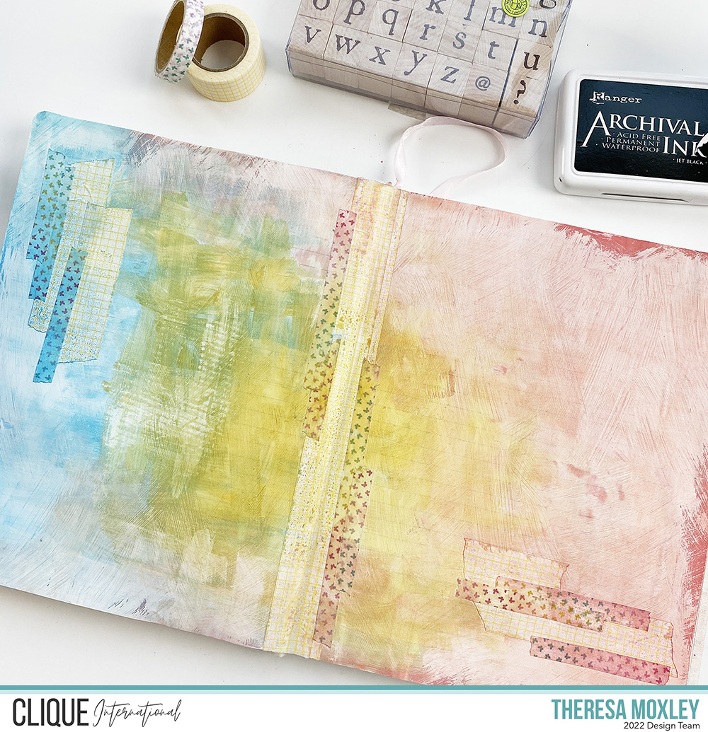 Clique Kits Creative Team August Mood Board Art Journal Page