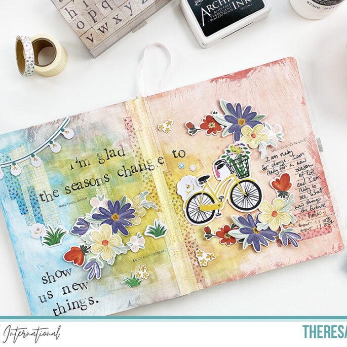 Clique Kits Creative Team August Mood Board Art Journal Page