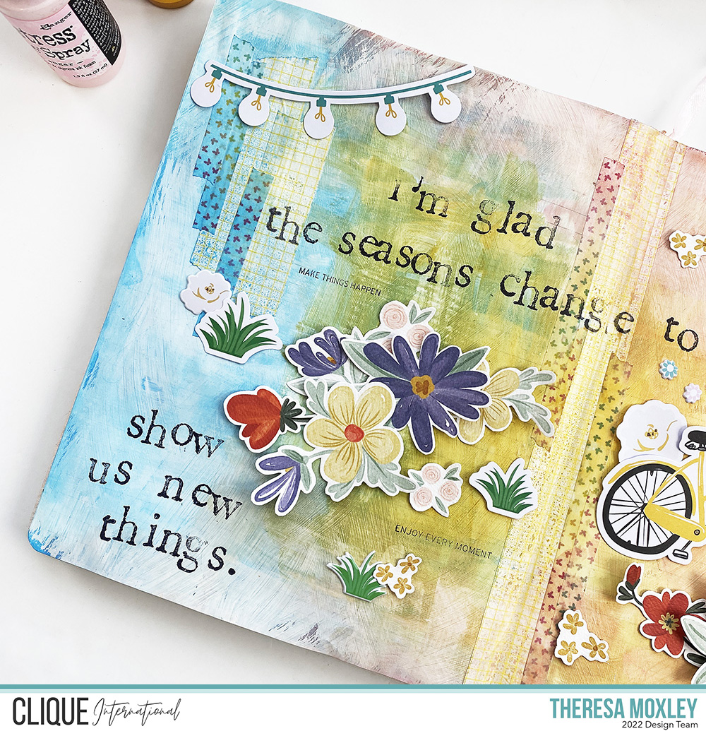Clique Kits Creative Team August Mood Board Art Journal Page