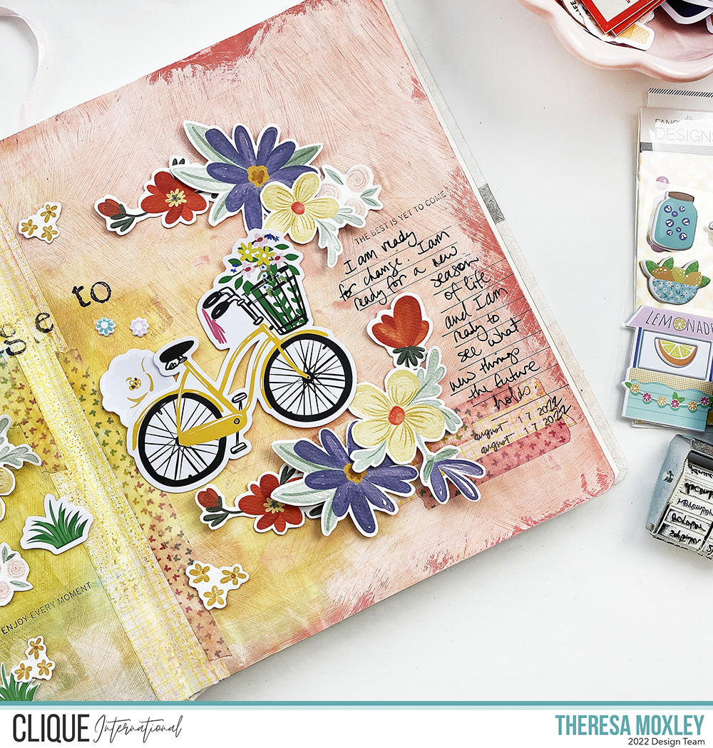 Clique Kits Creative Team August Mood Board Art Journal Page