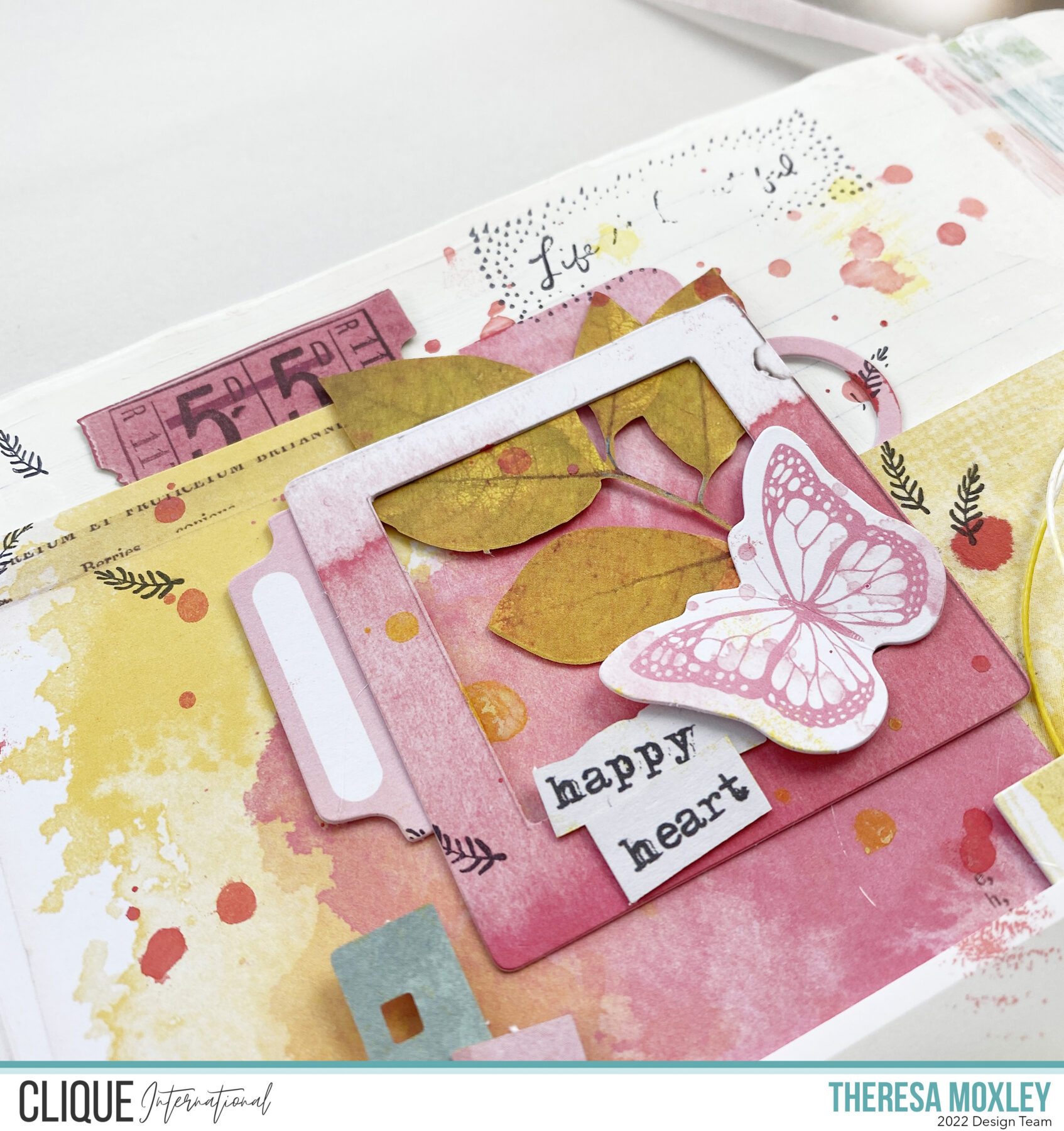 Clique Kits Creative Team | Art Journal Layout ft Chromatics Rainbow Sherbet Kit