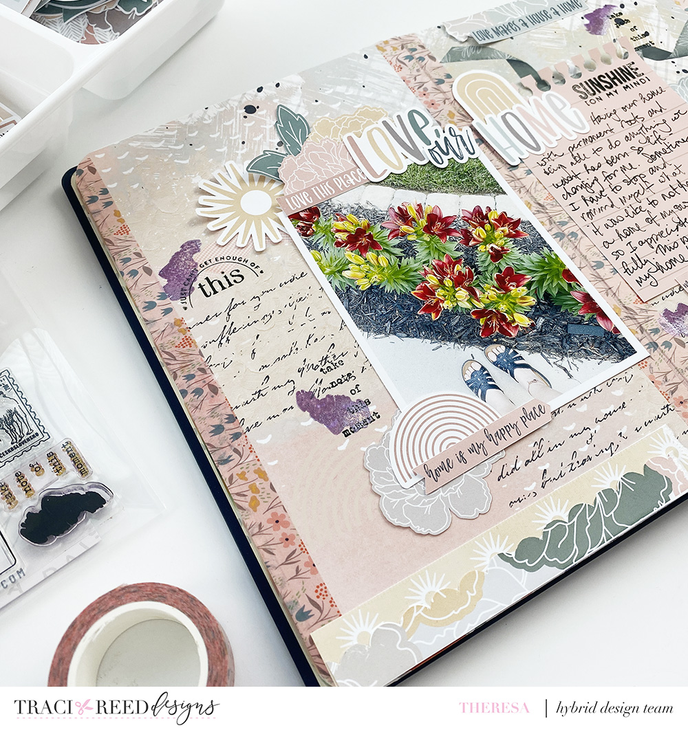 Traci Reed Creative Team | My Oasis Art Journal Layout and YouTube Hop