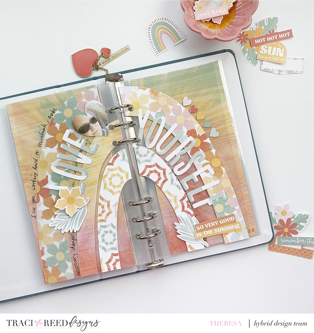Traci Reed Designs Creative Team | Love Yourself Travelers Notebook Layout