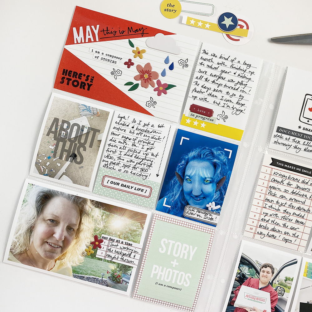 Sahlin Studio Creative Team | 2022 Project Life Layout With September Featured Kit Composition