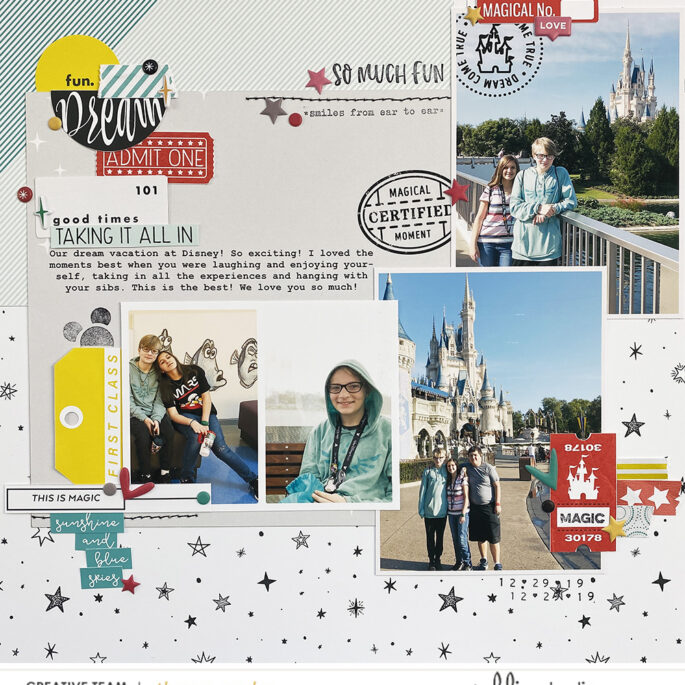 Sahlin Studio Creative Team | Hybrid Scrapbook Layout With September 2022 Monthly Template