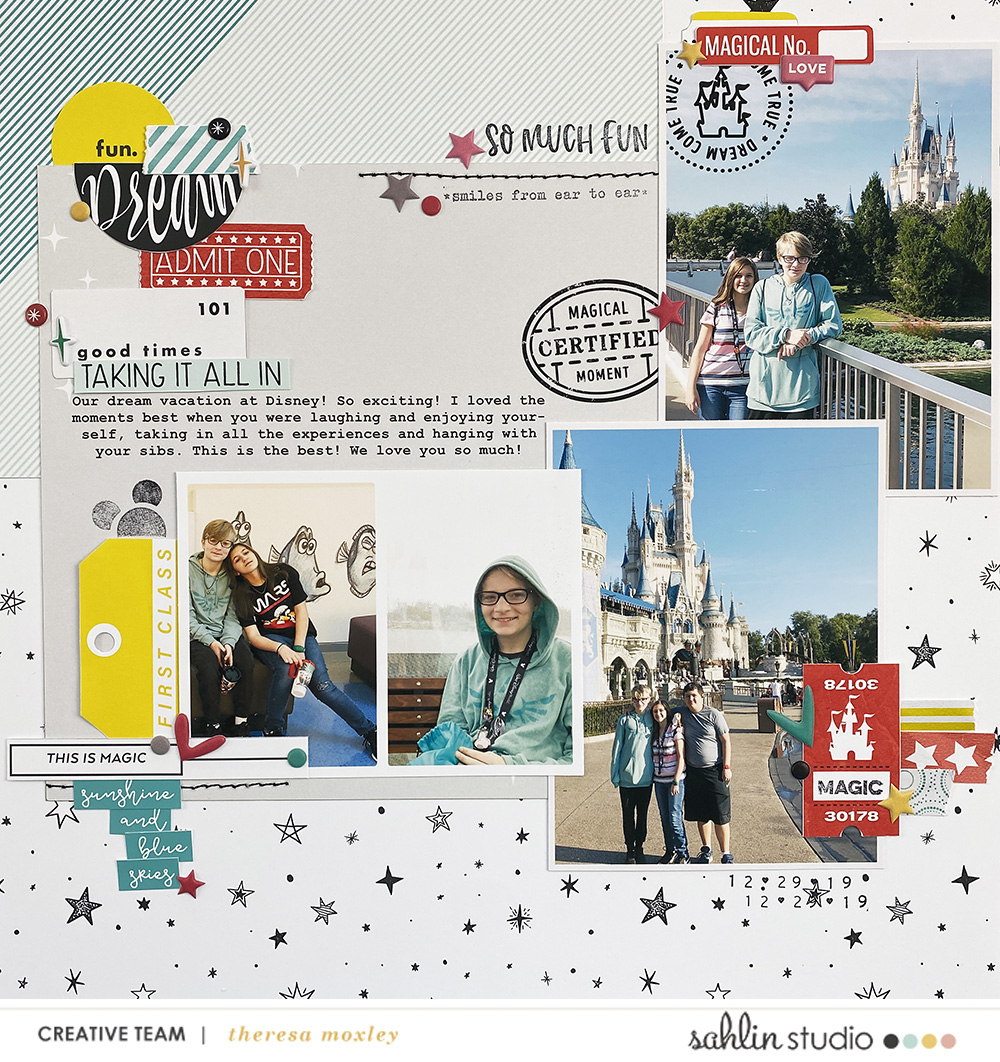 Sahlin Studio Creative Team | Hybrid Scrapbook Layout With September 2022 Monthly Template