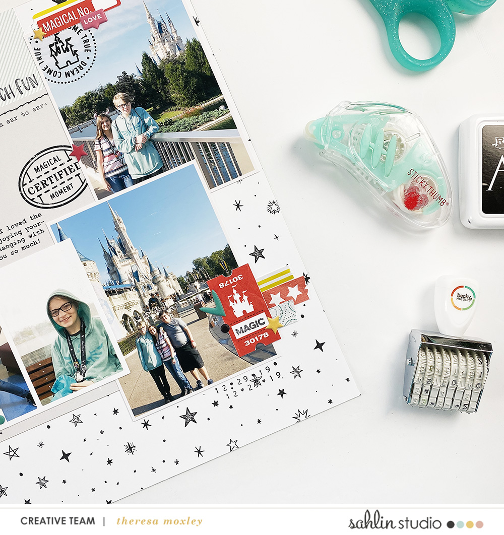 Sahlin Studio Creative Team | Hybrid Scrapbook Layout With September 2022 Monthly Template