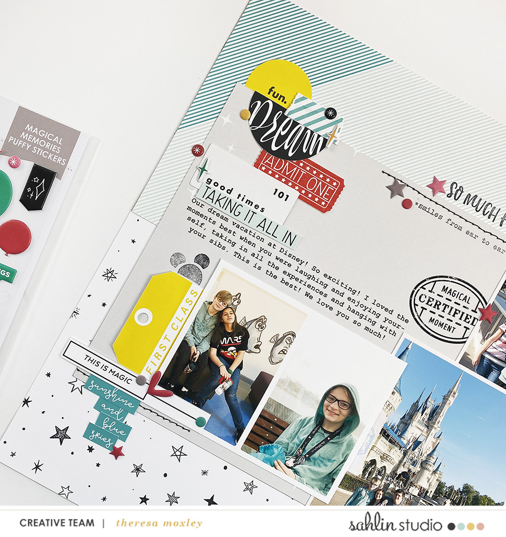 Sahlin Studio Creative Team | Hybrid Scrapbook Layout With September 2022 Monthly Template