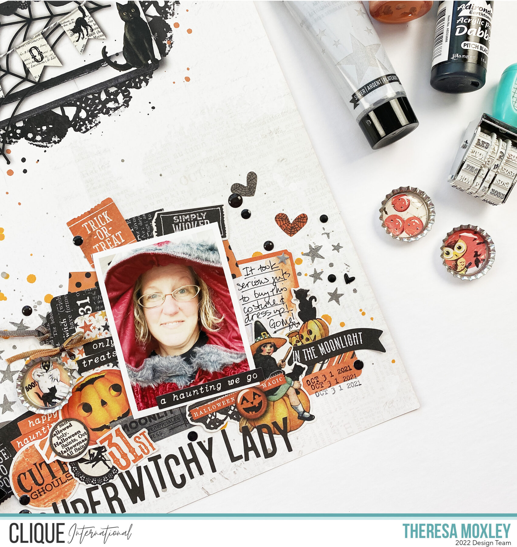 Clique Kits Creative Team | Halloween Layout With Eastwick Kit ft Simple Stories