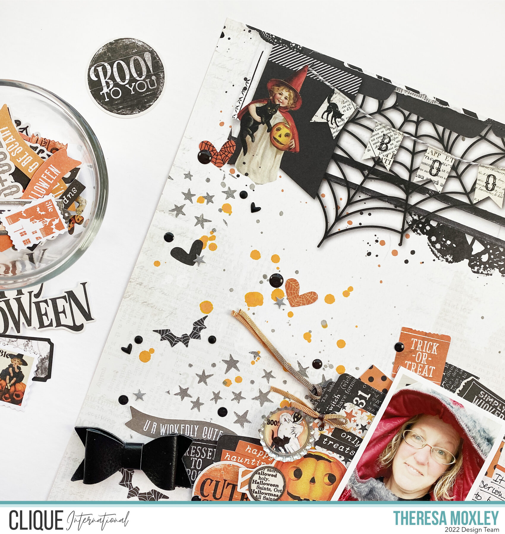 Clique Kits Creative Team | Halloween Layout With Eastwick Kit ft Simple Stories