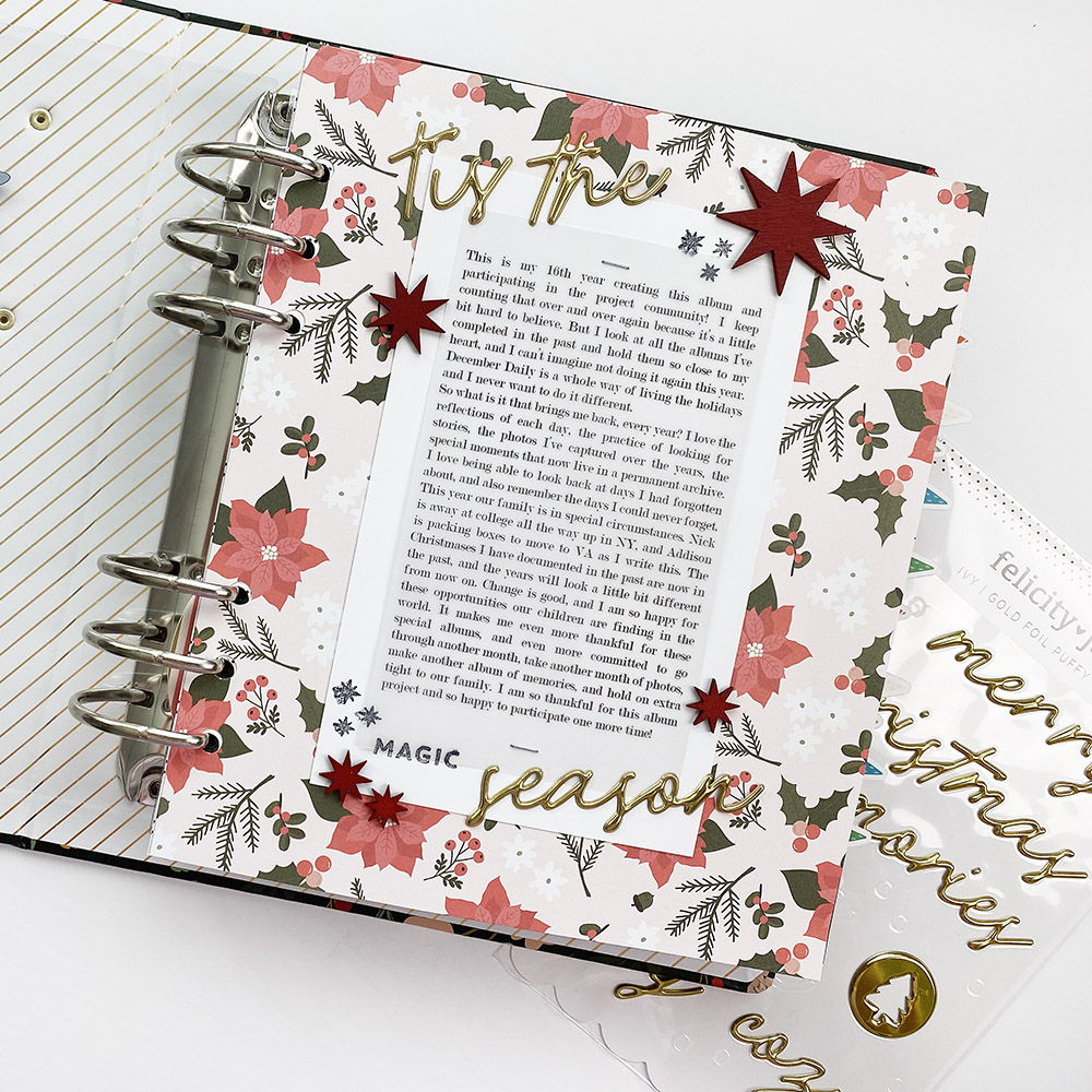 December Daily 2022 Here We Go! | My Introduction Pages And Day 01