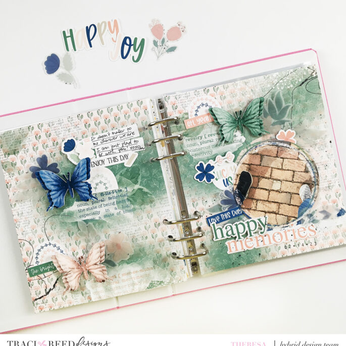 Traci Reed Creative Team YouTube Hop | 6×8 Scrapbook Layout With Felicity Digital Kit!