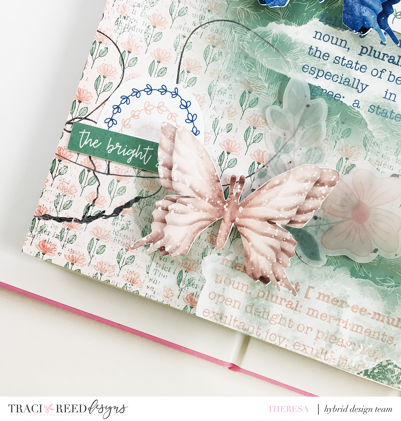 Traci Reed Creative Team YouTube Hop | 6x8 Scrapbook Layout With Felicity Digital Kit!