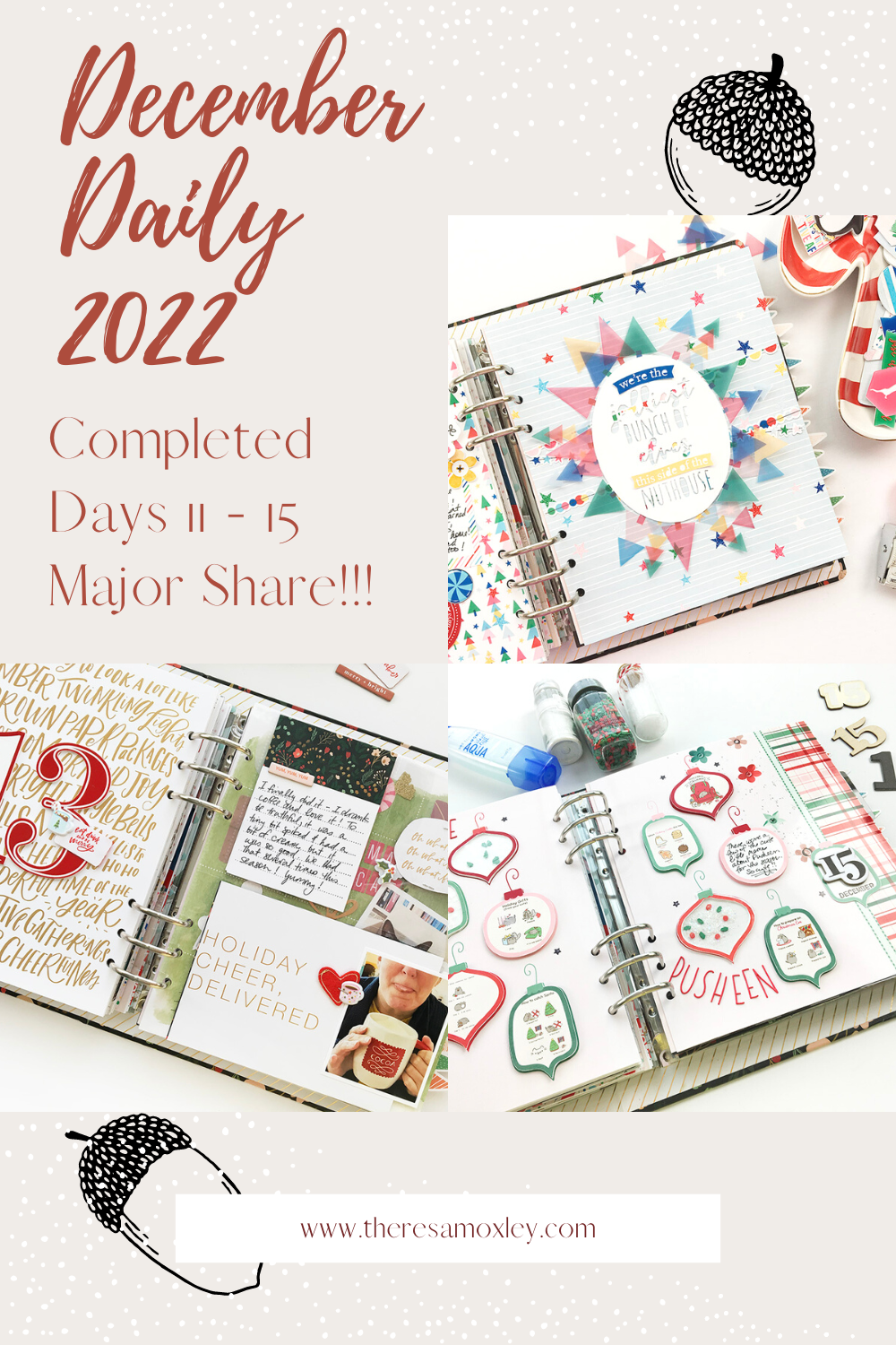 December Daily 2022 Days 11 Thru 15 | Scrappy Christmas In July Wrap Up!