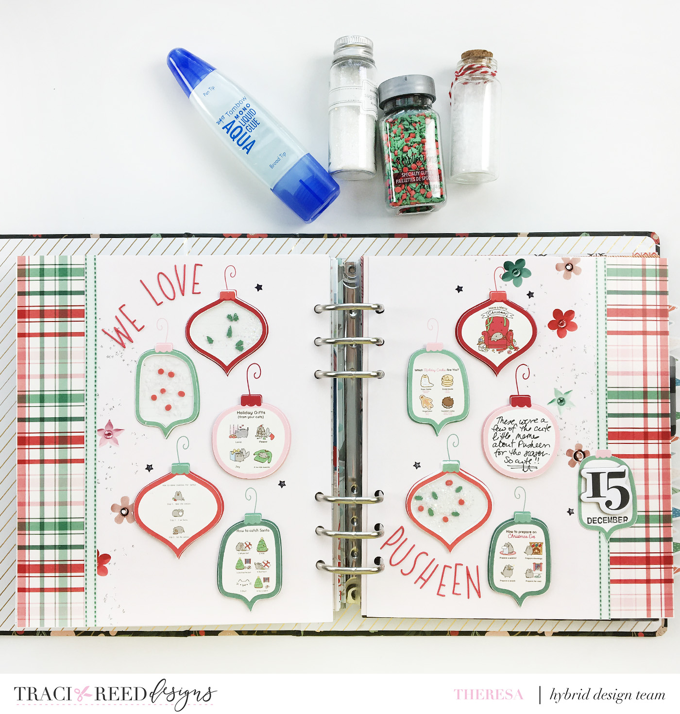 Theresa Moxley December Daily 2022 Days 11 Thru 15 | Scrappy Christmas In July Wrap Up!