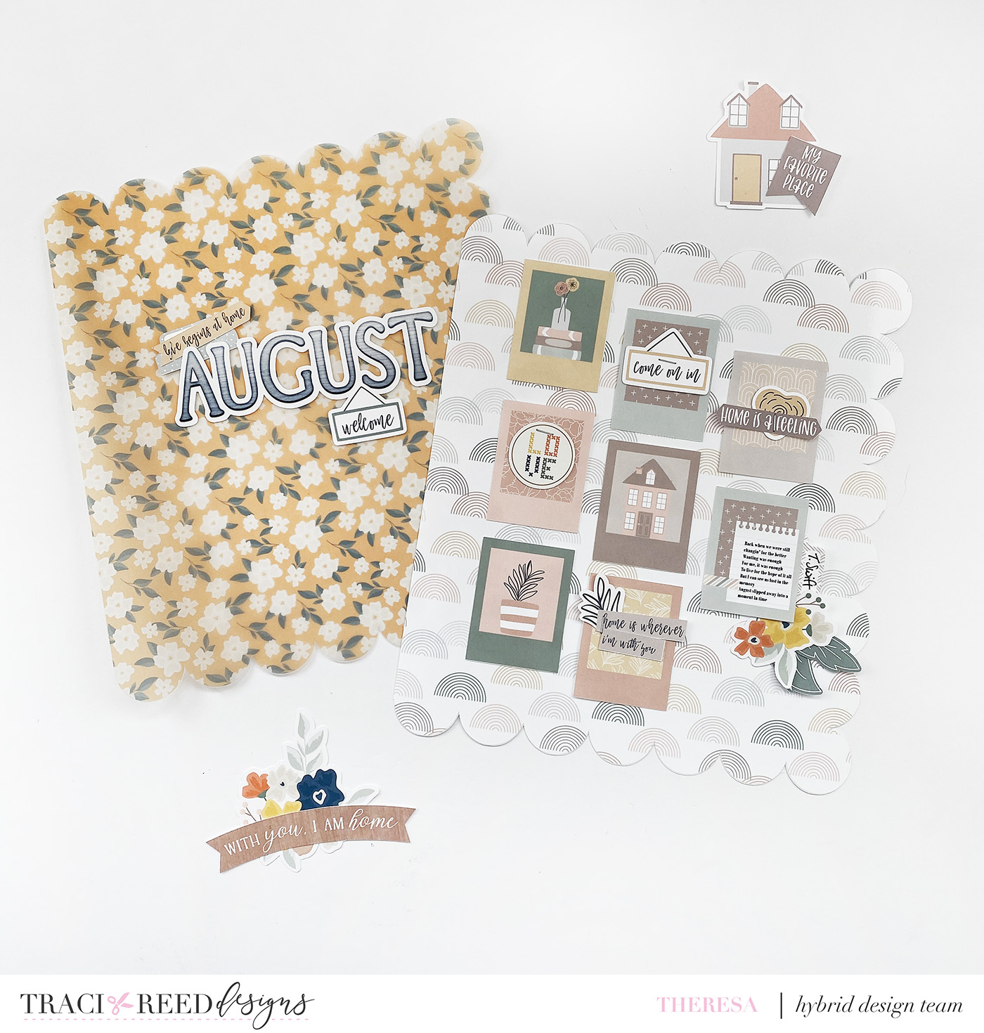 Theresa Moxley Traci Reed Designs Creative Team August Layout Wrap Up